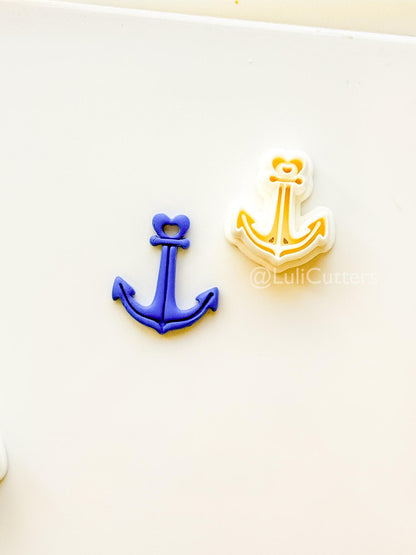 Heart Anchor Cutter: Romantic Nautical Shape for Polymer Clay