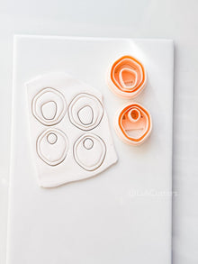 Pebble Double Cutter: Organic Oval Duo Shapes for Polymer Clay