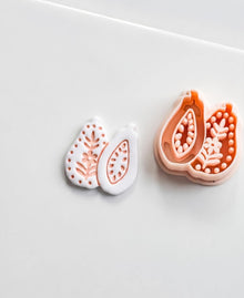 Blossom Papaya Cutter: Tropical Fruit Design for Polymer Clay