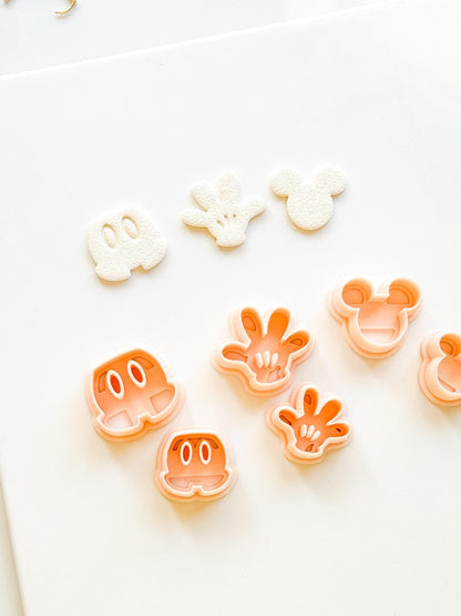 Mouse Stud Cutter: Classic Cartoon Character Shape for Polymer Clay