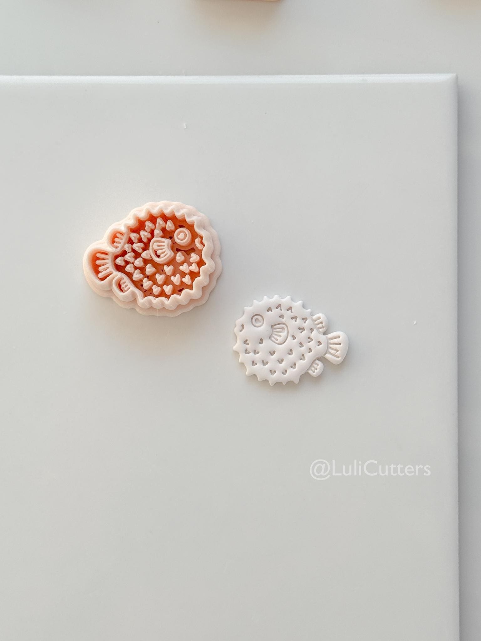 Puffer Fish Cutter: balloon Marine Inspired Shape for Polymer Clay
