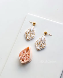 Braided Teardrop Polymer Clay Cutter , drop shape cutter for clay earrings