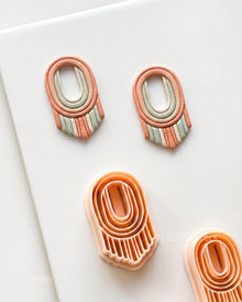 Arch Fringe Polymer Clay Cutter, Boho Dangle Earring Cutter for Clay Jewelry