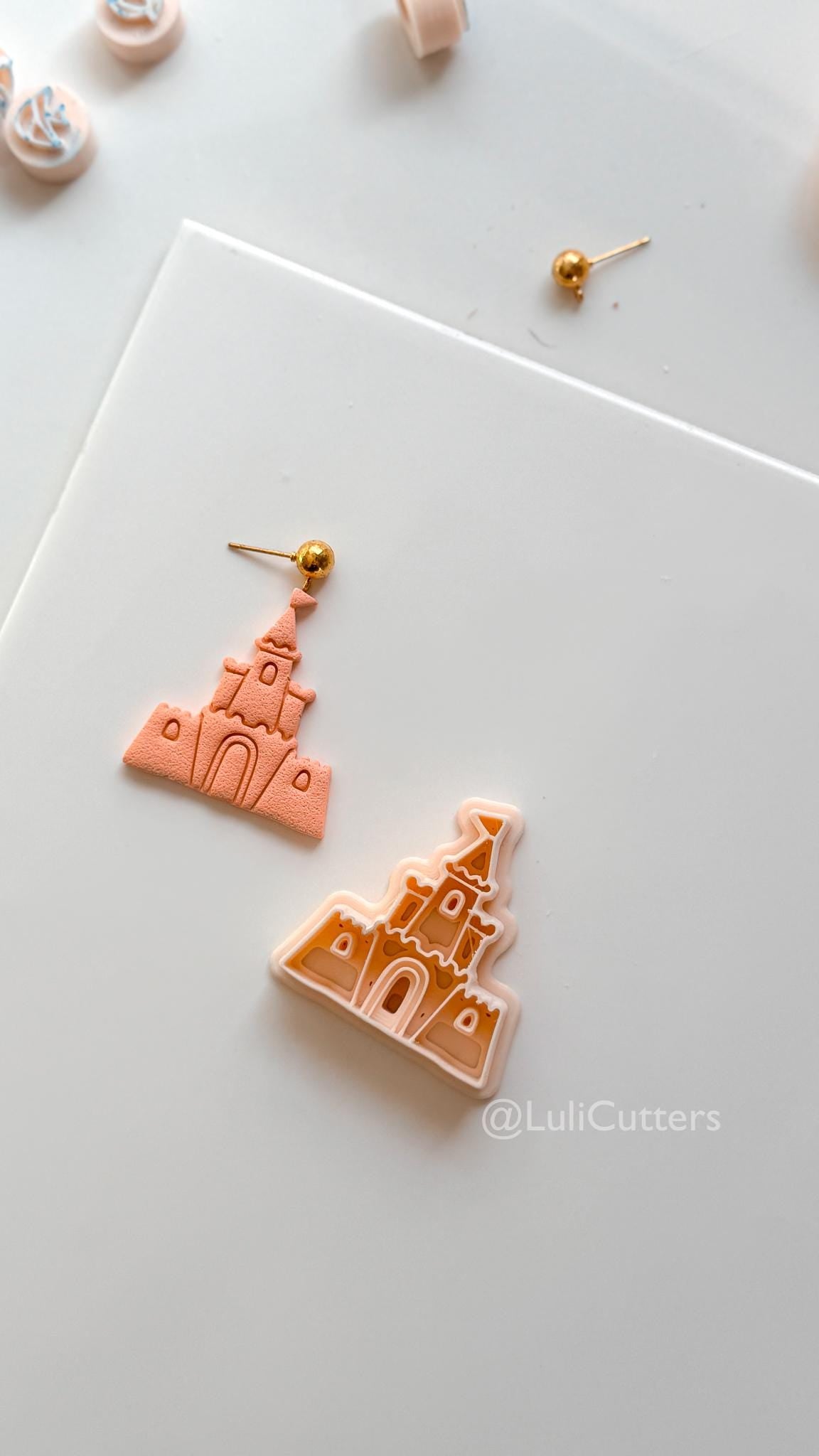 Sandcastle Cutter: Beach Castle Shape for Polymer Clay