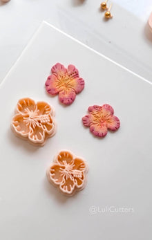 Statement Hibiscus Cutter: Tropical Floral Shape for Polymer Clay
