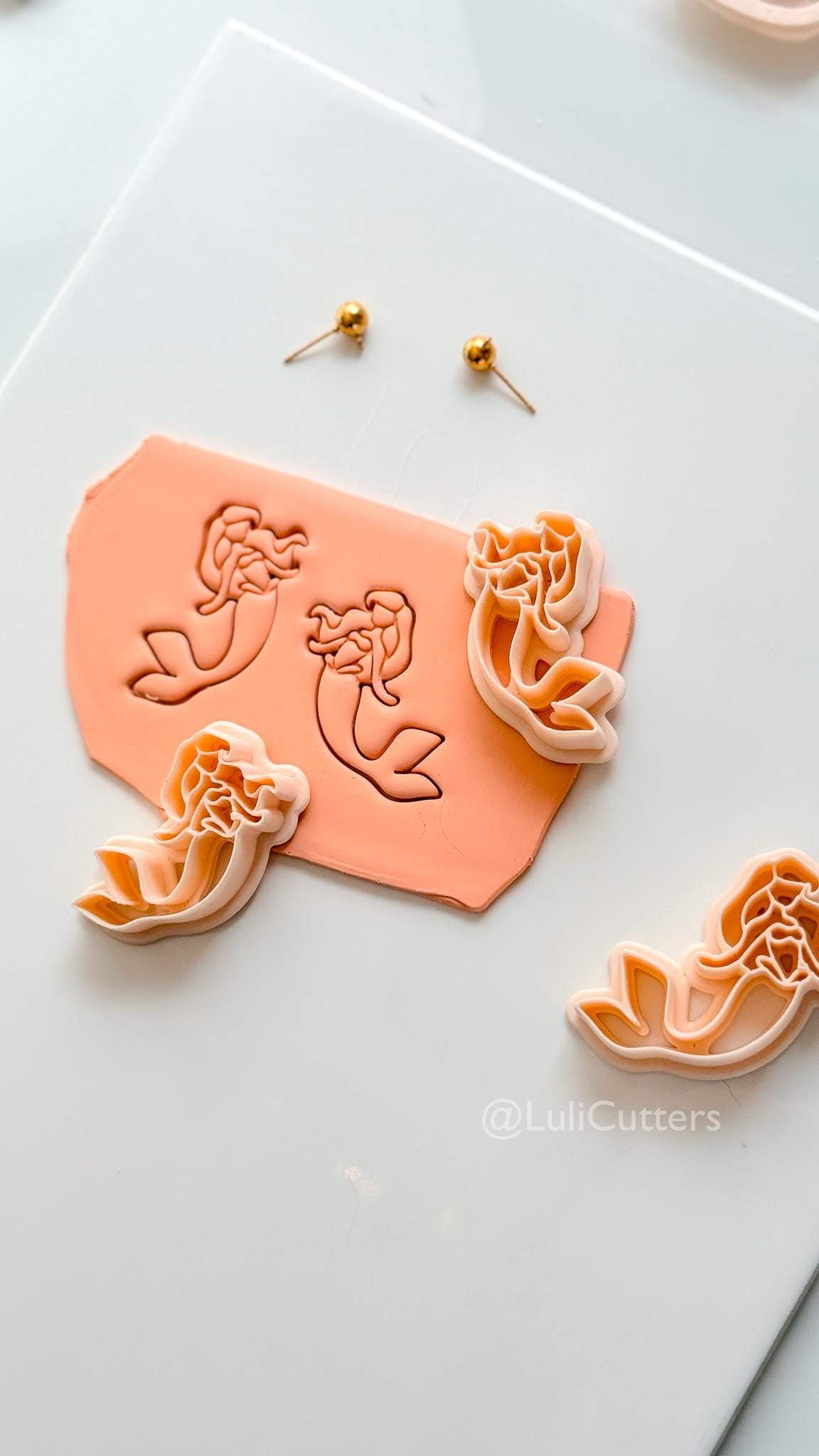 Mermaid Cutter: Ocean Princess Silhouette for Polymer Clay
