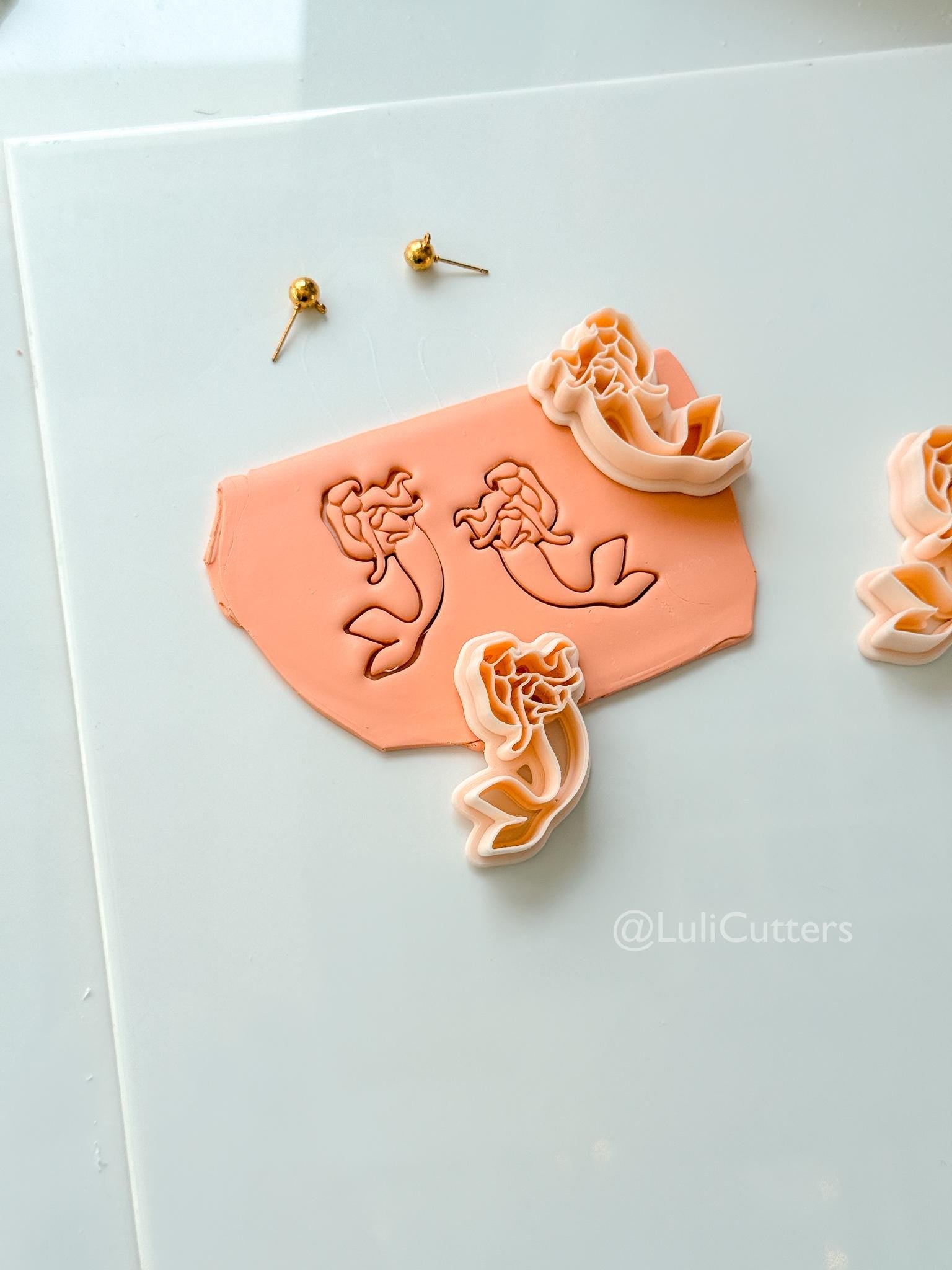 Mermaid Cutter: Ocean Princess Silhouette for Polymer Clay