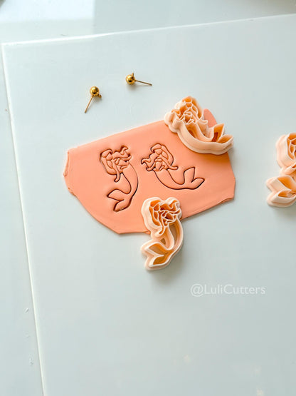 Mermaid Cutter: Ocean Princess Silhouette for Polymer Clay