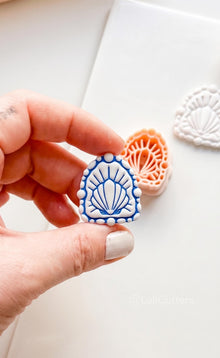 Bead Frame Shell Cutter: Coastal Sea Life Design for Polymer Clay