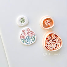 Flamingo Floral Teardrop Cutter: Tropical Bird and Hibiscus Shape for Polymer Clay