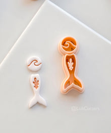 Ocean's Tail Cutter: Mermaid Tail Wave Shape for Polymer Clay