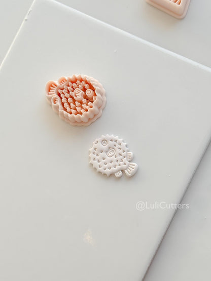 Puffer Fish Cutter: balloon Marine Inspired Shape for Polymer Clay
