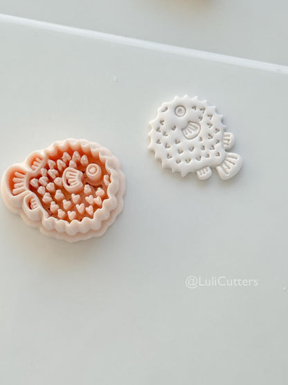Puffer Fish Cutter: balloon Marine Inspired Shape for Polymer Clay