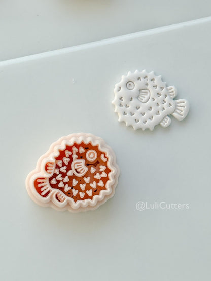 Puffer Fish Cutter: balloon Marine Inspired Shape for Polymer Clay