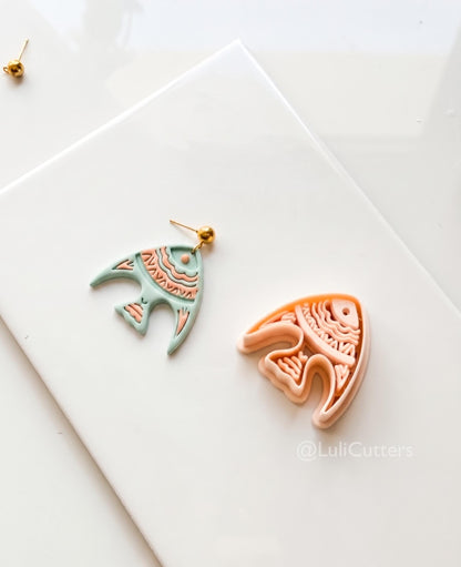 Boho Fish Polymer Clay Cutter | Tropical Fish Earring Cutter