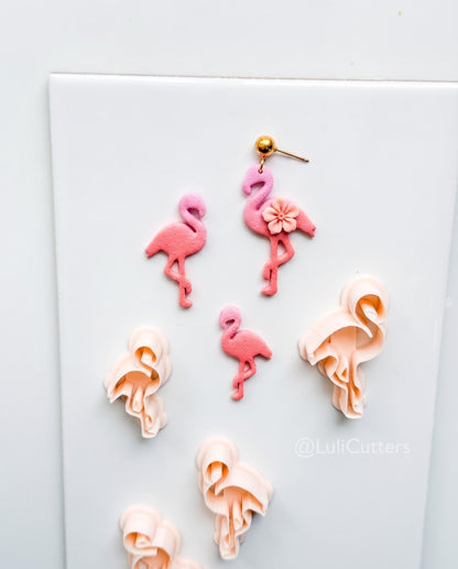 Minimal Flamingo Cutter: Tropical Bird Silhouette for Polymer Clay