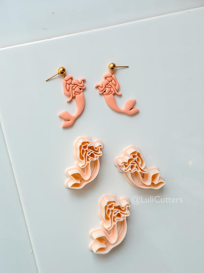 Mermaid Cutter: Ocean Princess Silhouette for Polymer Clay