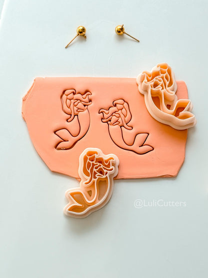 Mermaid Cutter: Ocean Princess Silhouette for Polymer Clay