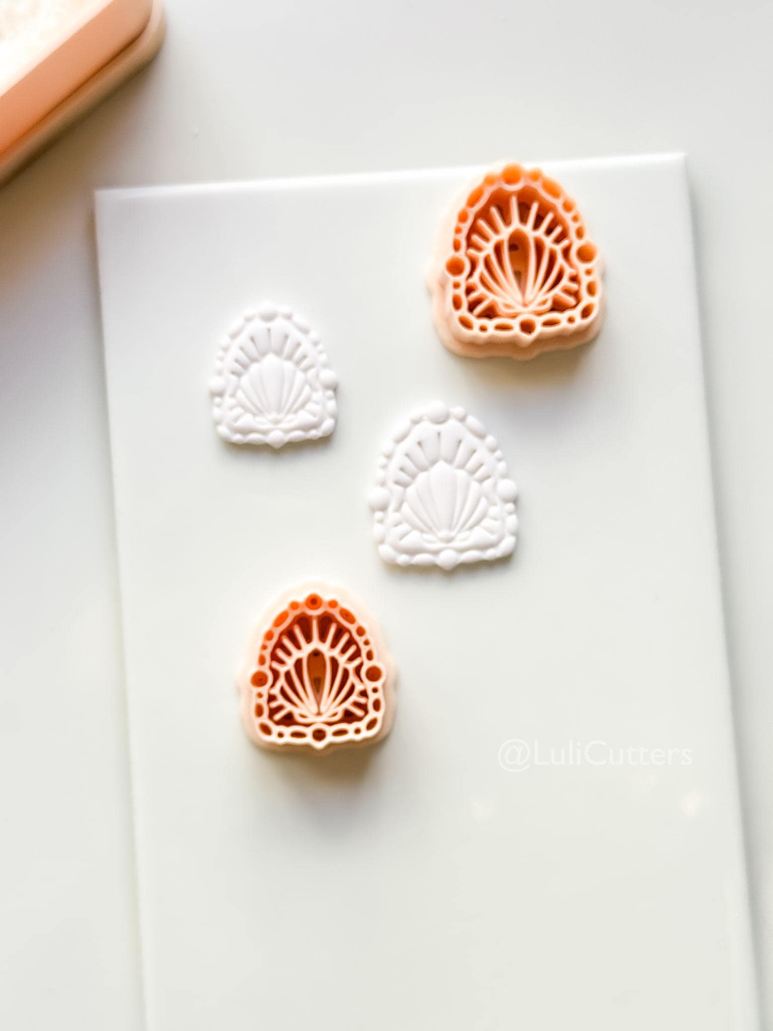 Bead Frame Shell Cutter: Coastal Sea Life Design for Polymer Clay