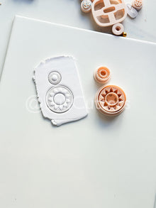 Raying Circle Dangle Cutter: Sunburst Hoop Design for Polymer Clay
