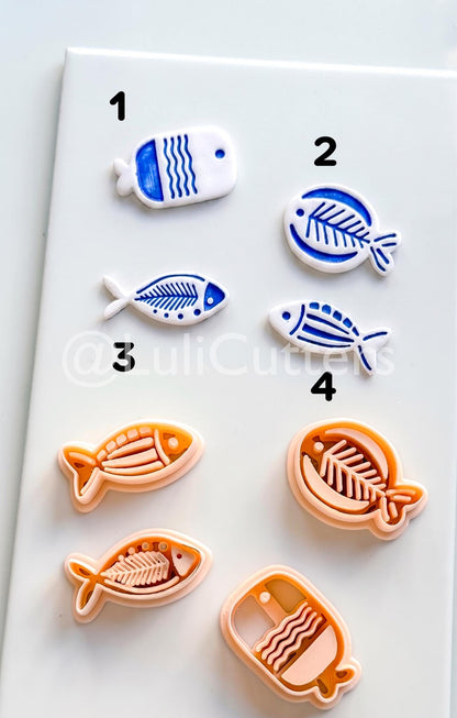 Ocean Fish Cutters: Coastal Marine Shapes for Polymer Clay