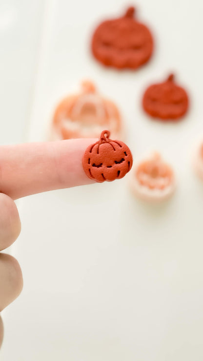 Dreamy Pumpkin Cutter: Sleepy Jack O Lantern Shape for Polymer Clay