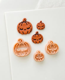 Dreamy Pumpkin Cutter: Sleepy Jack O Lantern Shape for Polymer Clay