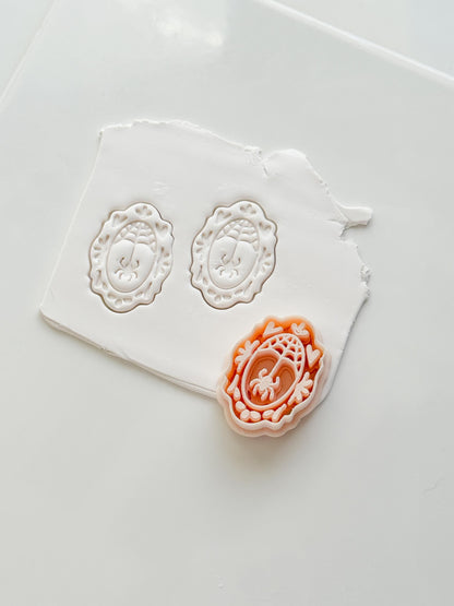 Ghost Web Cutter: Spiderweb Ghost Dangle Shape for Polymer Clay