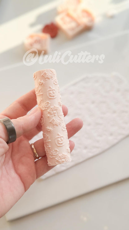 Ghost Pumpkin Bat Roller for Polymer Clay