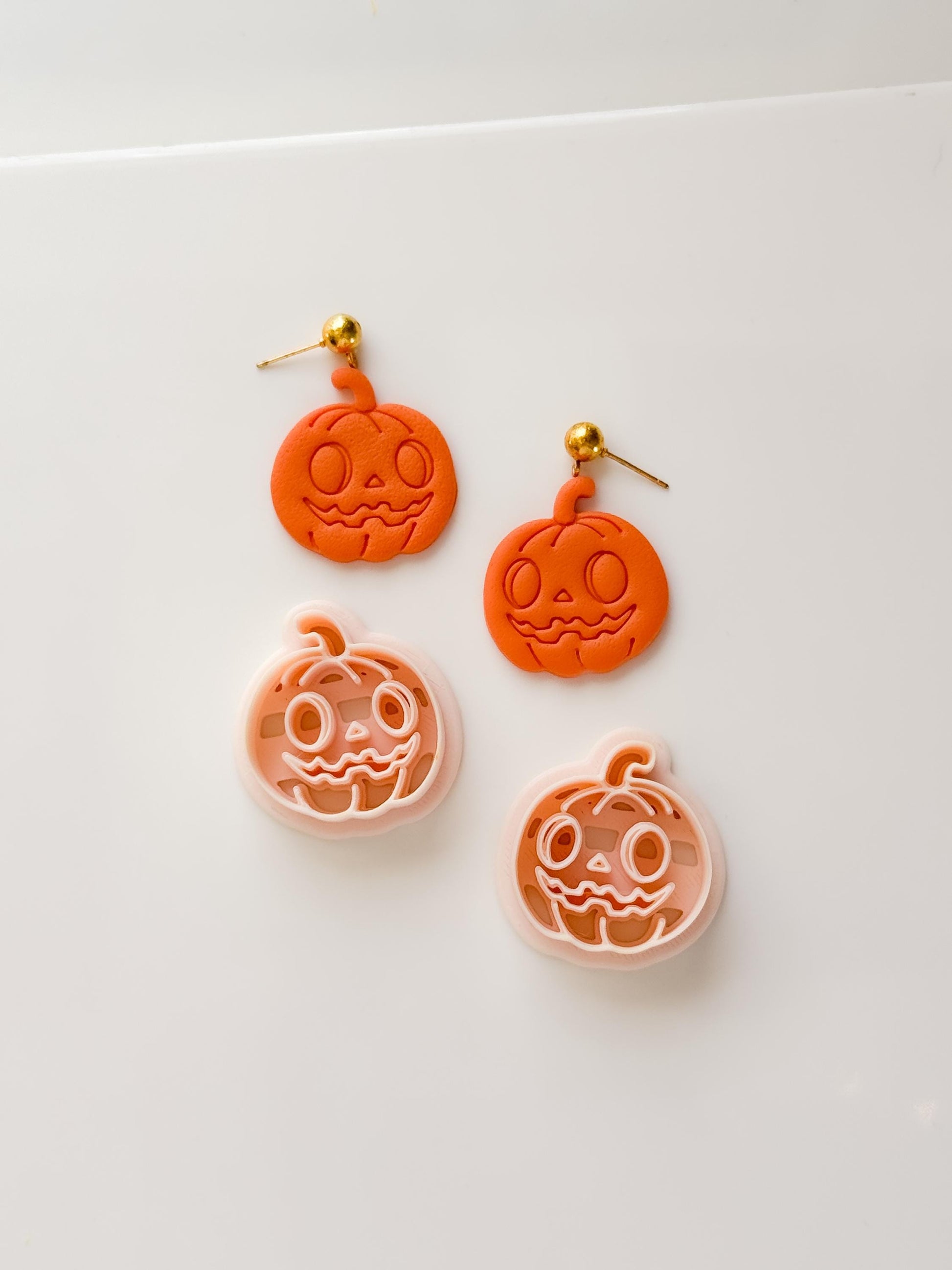 Pumpkin Jack Cutter: Jack O Lantern Face Shape for Polymer Clay
