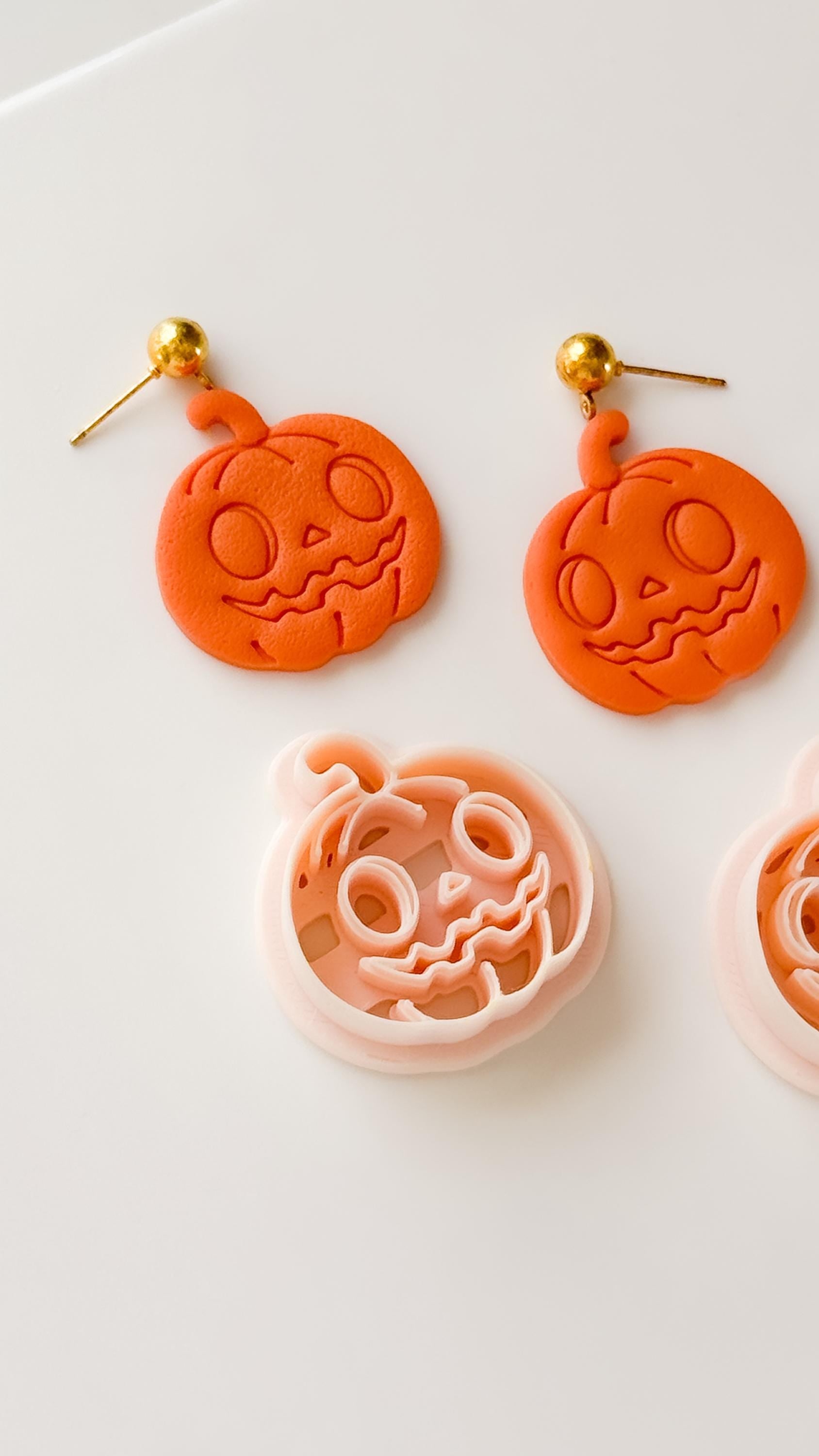 Pumpkin Jack Cutter: Jack O Lantern Face Shape for Polymer Clay
