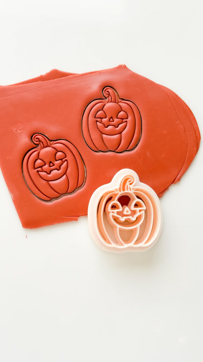 Pumpkin Jack Cutter: Jack O Lantern Face Shape for Polymer Clay