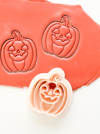 Pumpkin Jack Cutter: Jack O Lantern Face Shape for Polymer Clay