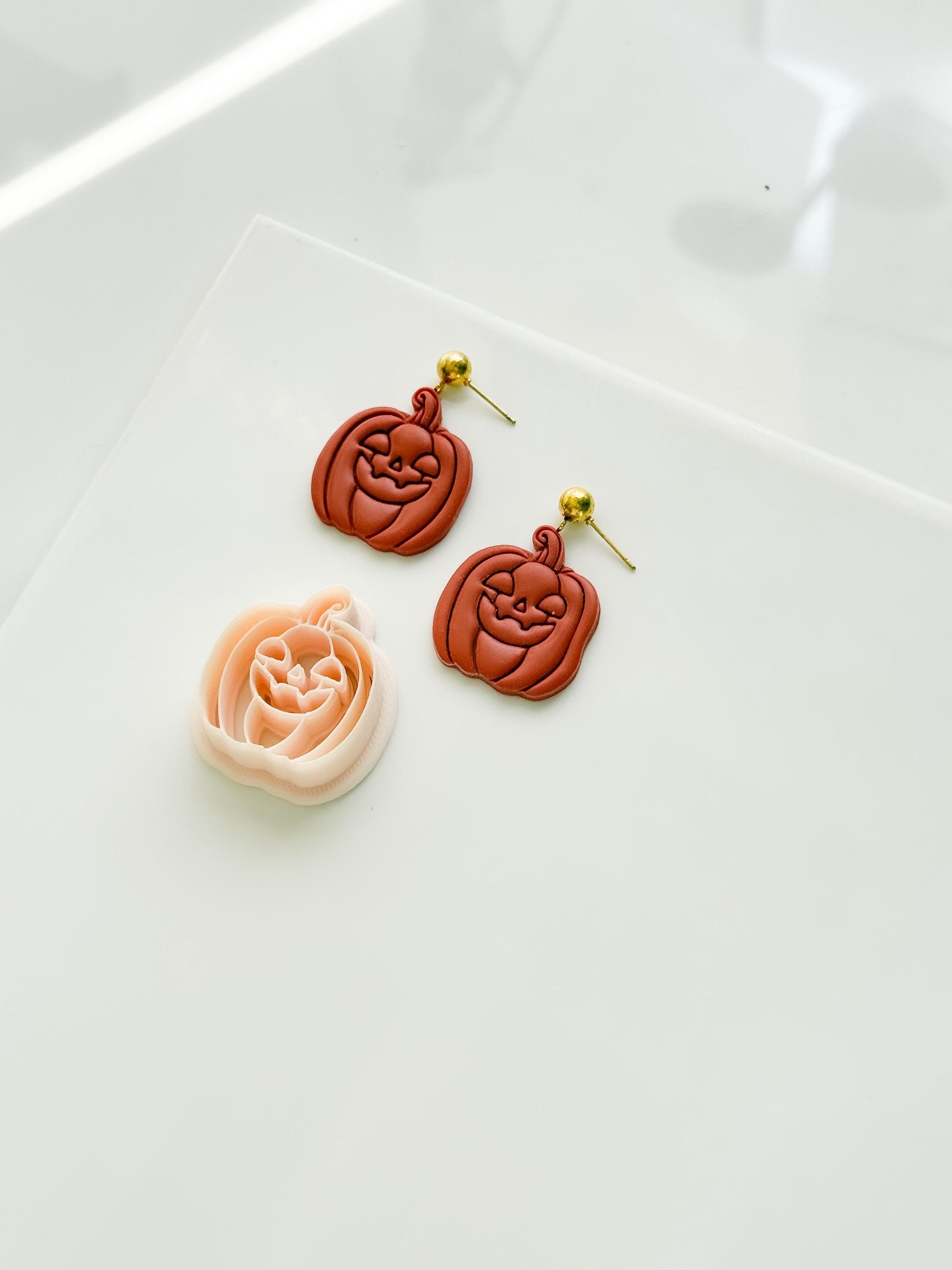 Pumpkin Jack Cutter: Jack O Lantern Face Shape for Polymer Clay