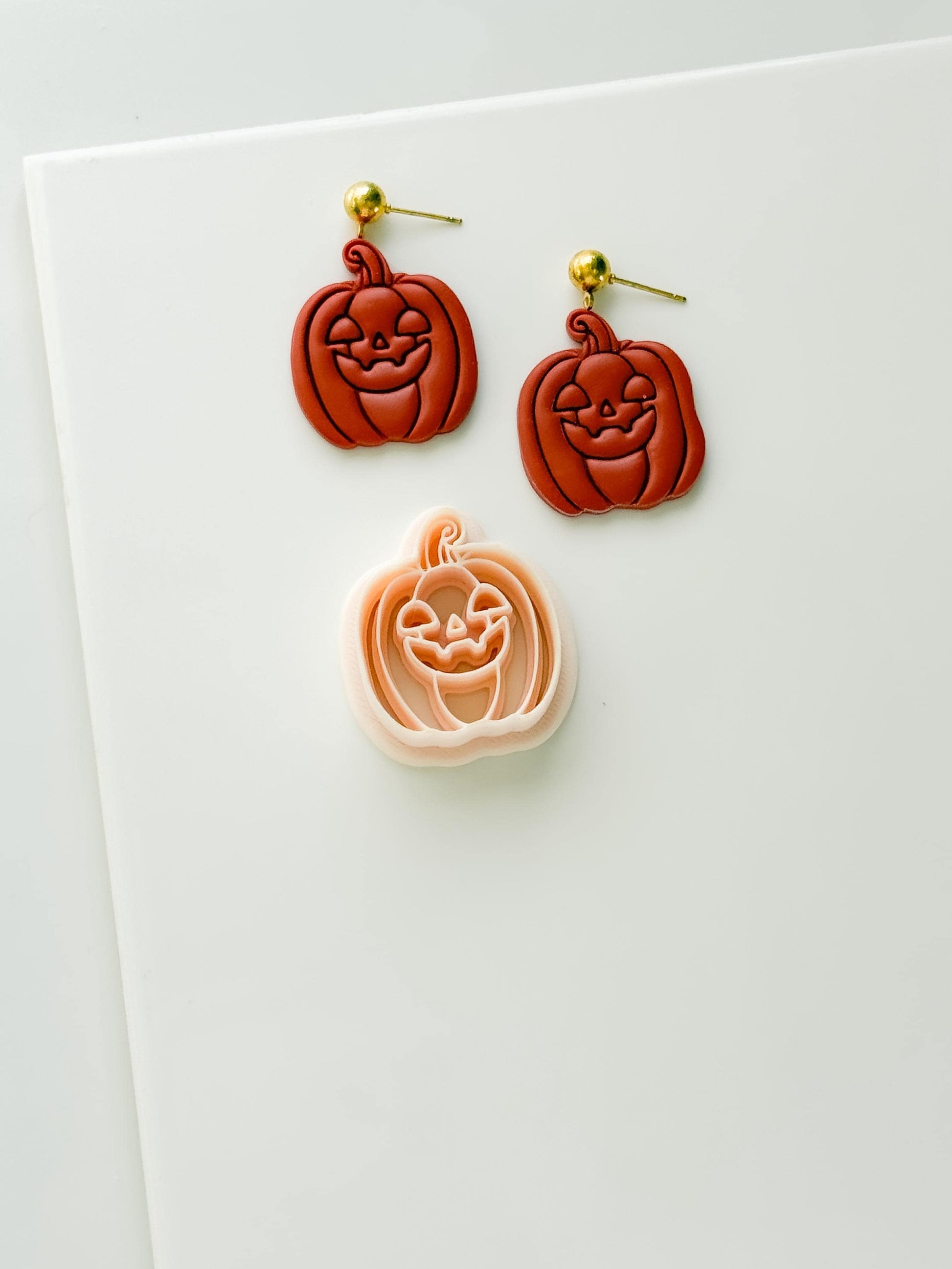 Pumpkin Jack Cutter: Jack O Lantern Face Shape for Polymer Clay