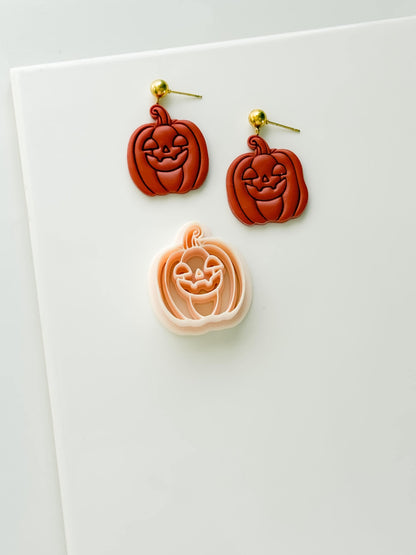 Pumpkin Jack Cutter: Jack O Lantern Face Shape for Polymer Clay