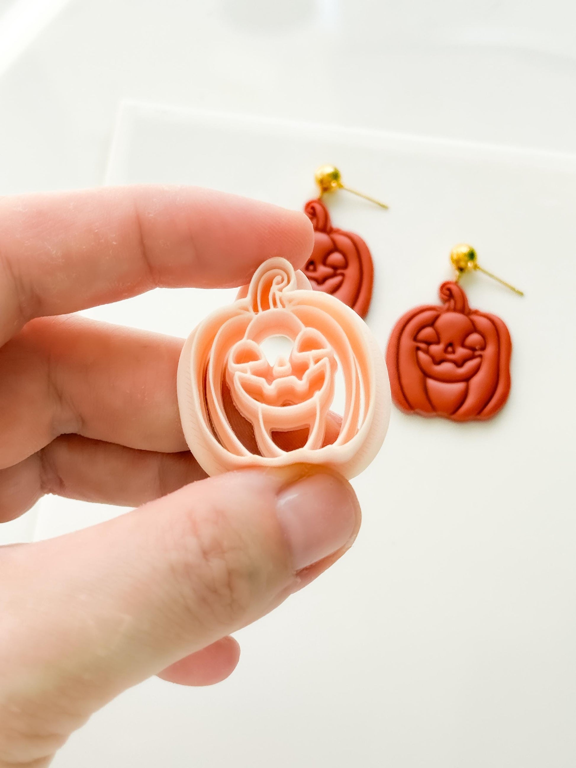 Pumpkin Jack Cutter: Jack O Lantern Face Shape for Polymer Clay