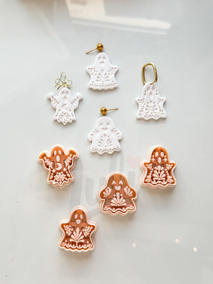 Haunted Folk Ghosts Cutters: Folk Art Spirit Shapes for Polymer Clay