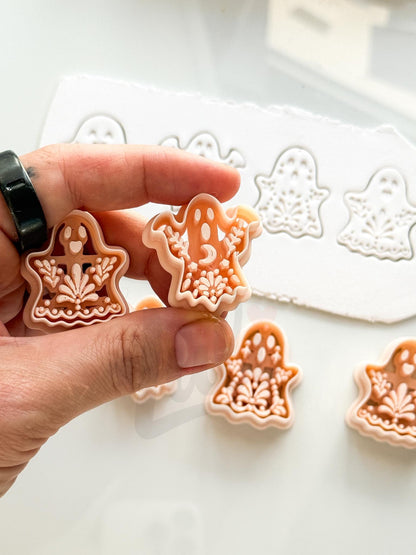 Haunted Folk Ghosts Cutters: Folk Art Spirit Shapes for Polymer Clay