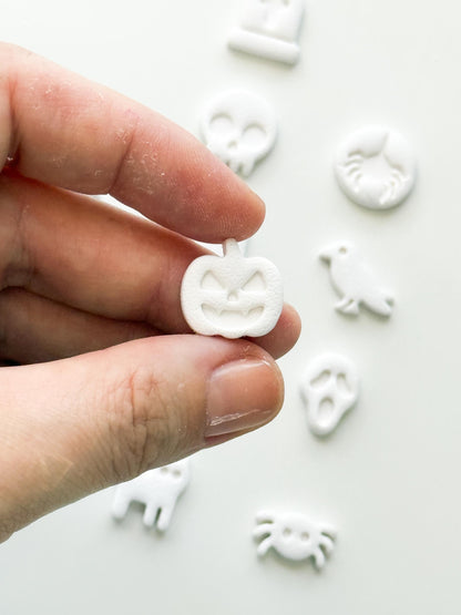 Halloween Stud Set Cutter: Spooky Mini Earring Shapes for Polymer Clay