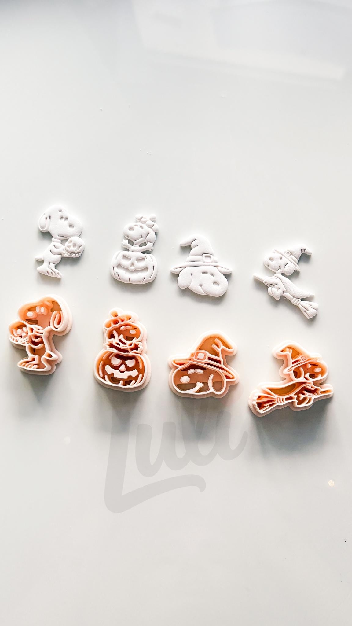 Charlie's Dog Cutter: Halloween Character Set for Polymer Clay