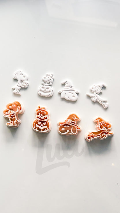 Charlie's Dog Cutter: Halloween Character Set for Polymer Clay