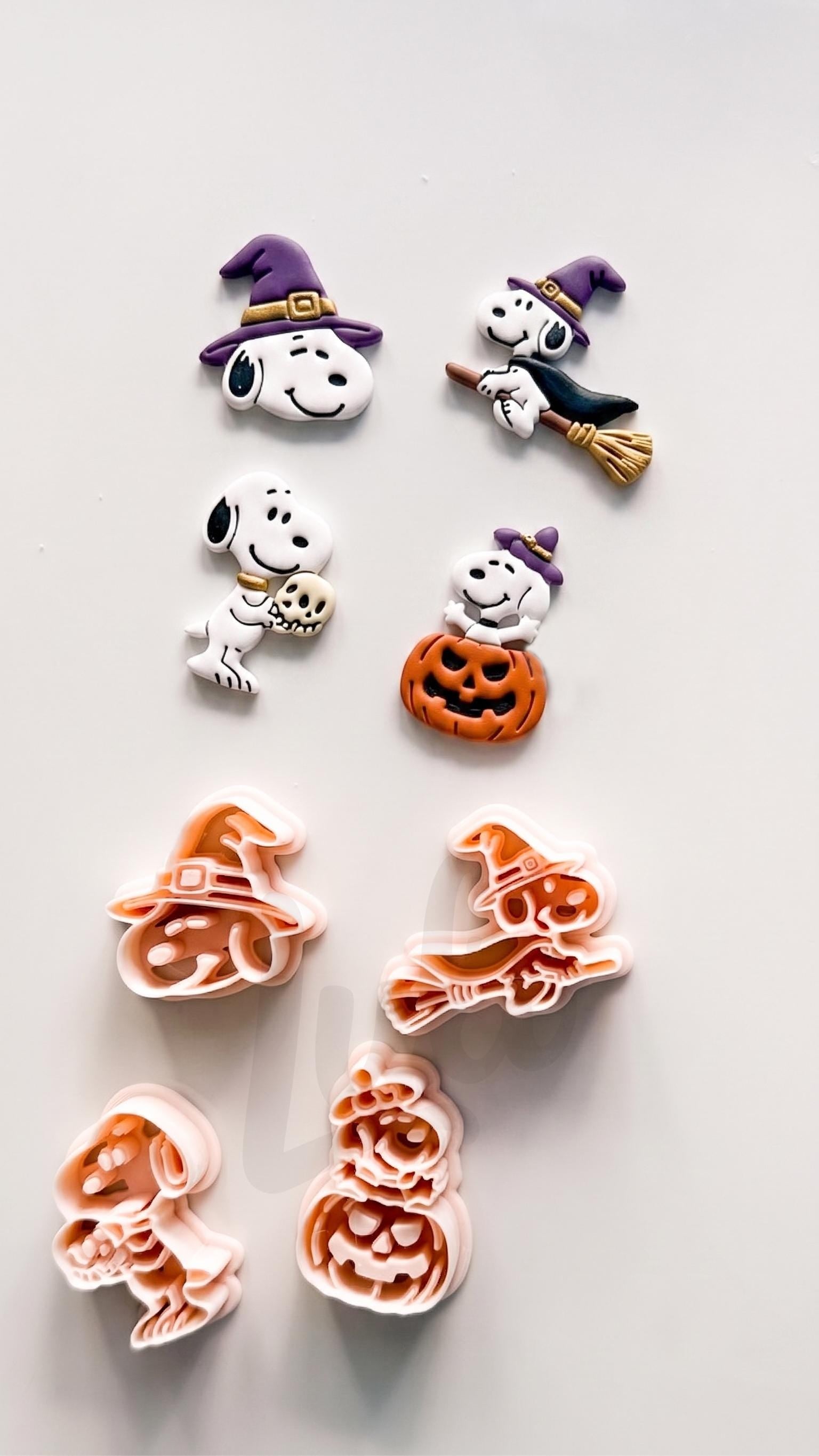 Charlie's Dog Cutter: Halloween Character Set for Polymer Clay