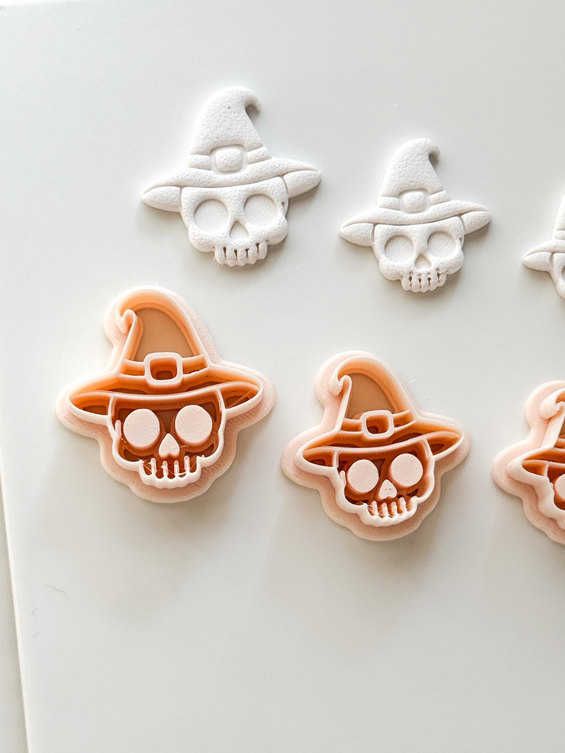 Magic Hat Skull Cutter: Witch Head Shape for Polymer Clay