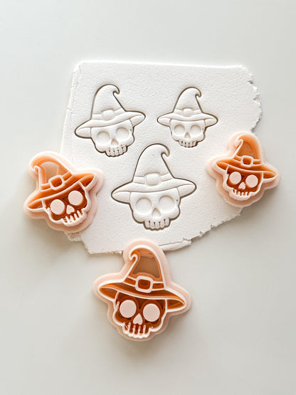 Magic Hat Skull Cutter: Witch Head Shape for Polymer Clay