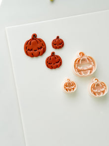 Dreamy Pumpkin Cutter: Sleepy Jack O Lantern Shape for Polymer Clay