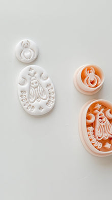 Little Web & Moon Moth Cutter: Celestial Moth Dangle for Polymer Clay