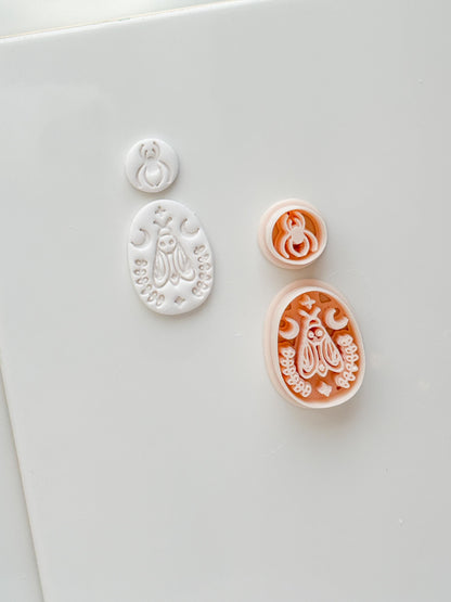 Little Web & Moon Moth Cutter: Celestial Moth Dangle for Polymer Clay