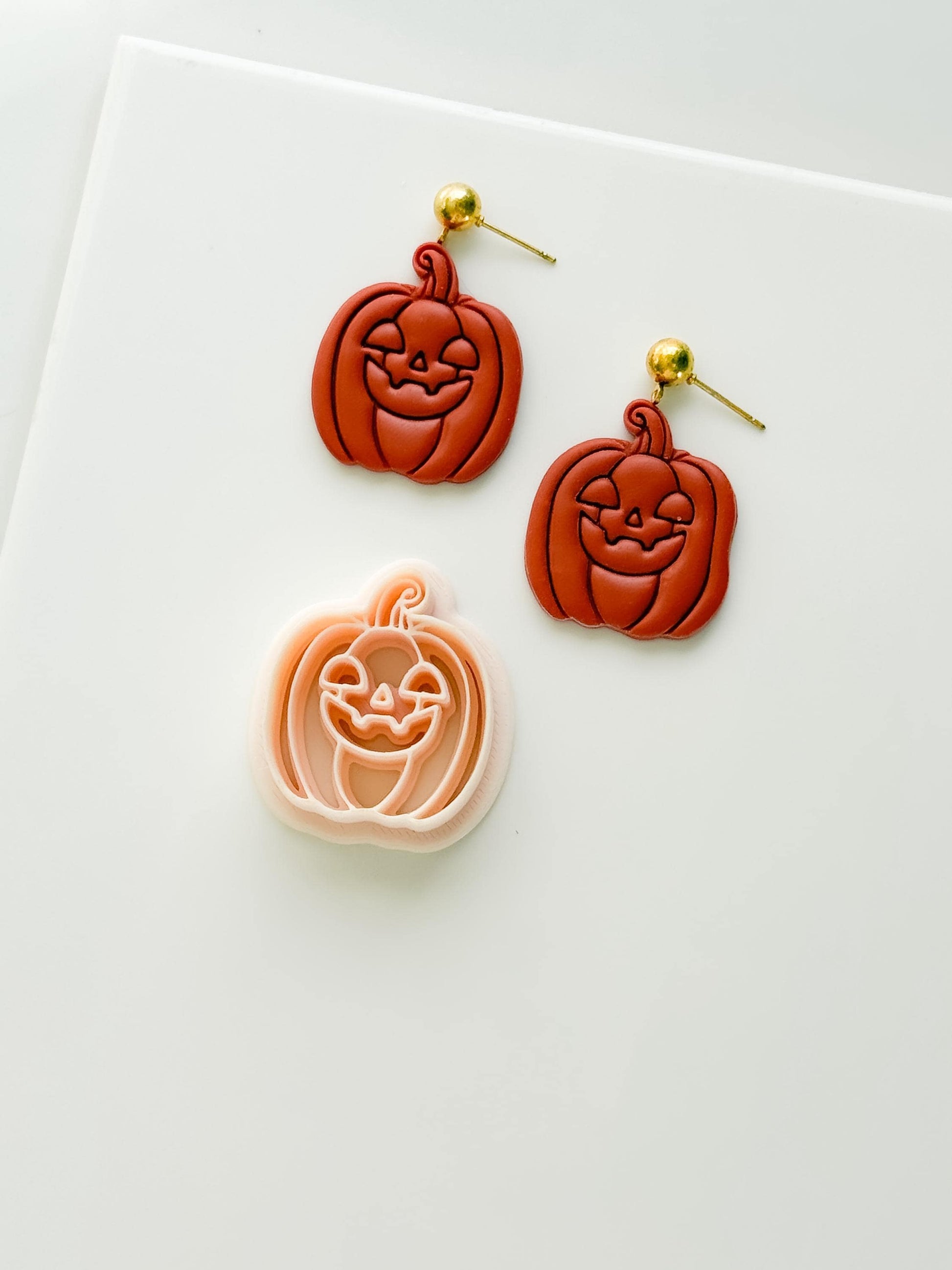 Pumpkin Jack Cutter: Jack O Lantern Face Shape for Polymer Clay