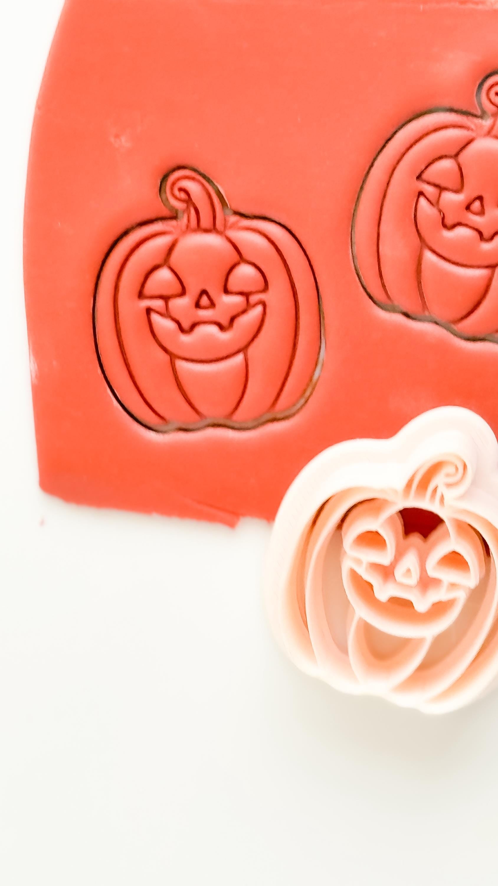 Pumpkin Jack Cutter: Jack O Lantern Face Shape for Polymer Clay